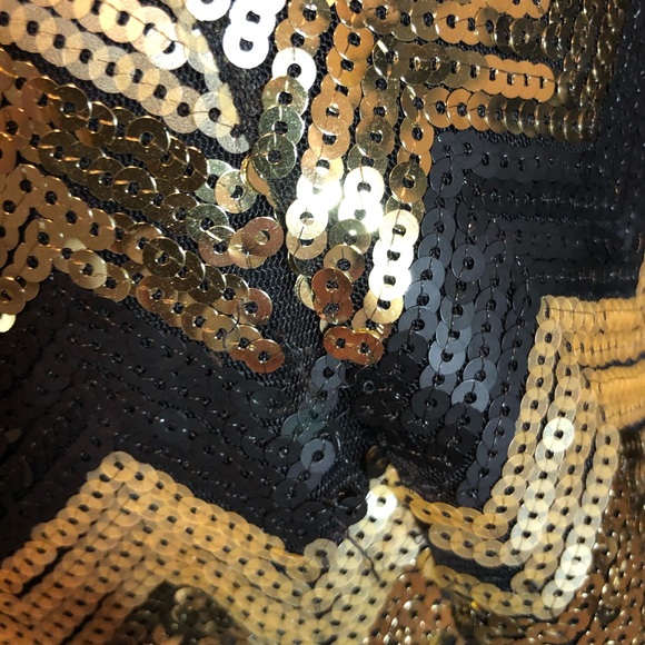 Guess Chevron Sequin Cocktail Dress - Picture 7 of 9